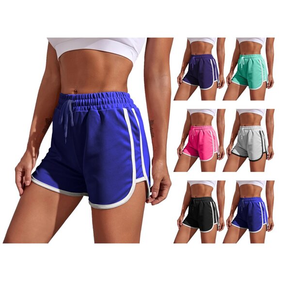 Women's Dolphin Shorts Soft Comfy Elastic Waist Athletic Workout Yoga Pants - Picture 14 of 16